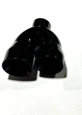 Exhaust Tip 2.50" Inlet 4.00" Outlet 9.00" long Dual Double Wall Slant Black
