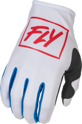 New Fly Racing Lite Gloves Red/White/Blue 375-713X (MEN-XL) (WMN-3X)