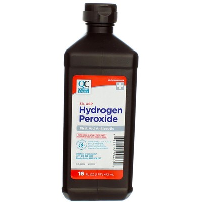 6 Pack Quality Choice Hydrogen Peroxide 20.1 oz