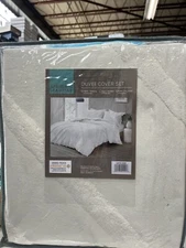 Urban Habitat Beck Cotton Duvet - Full/Queen - Ivory New