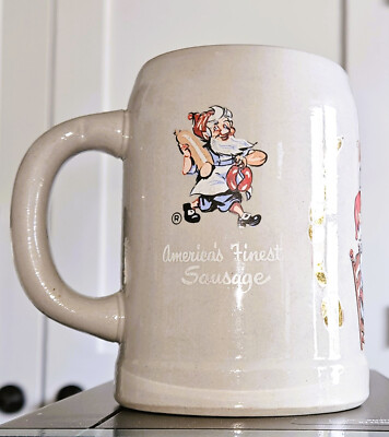 Vintage Usinger s Sausage Milwaukee Beer Stein 0.5L   Made in Germany