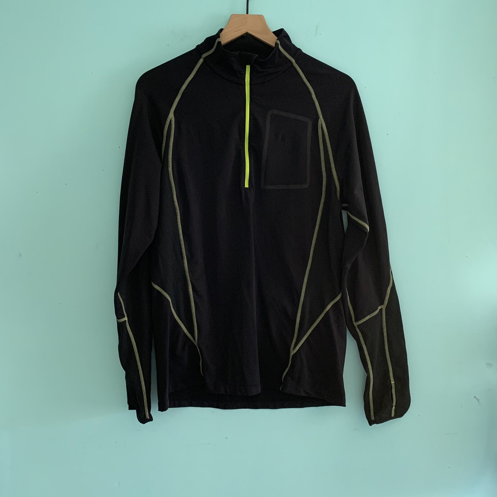 Marmot 1/2 Zip Performance Pullover Thumbholes Ny… - image 1