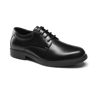 Men's Lace-Up Work Shoes Waterproof Restaurant Derby Dress Shoes Comfortable