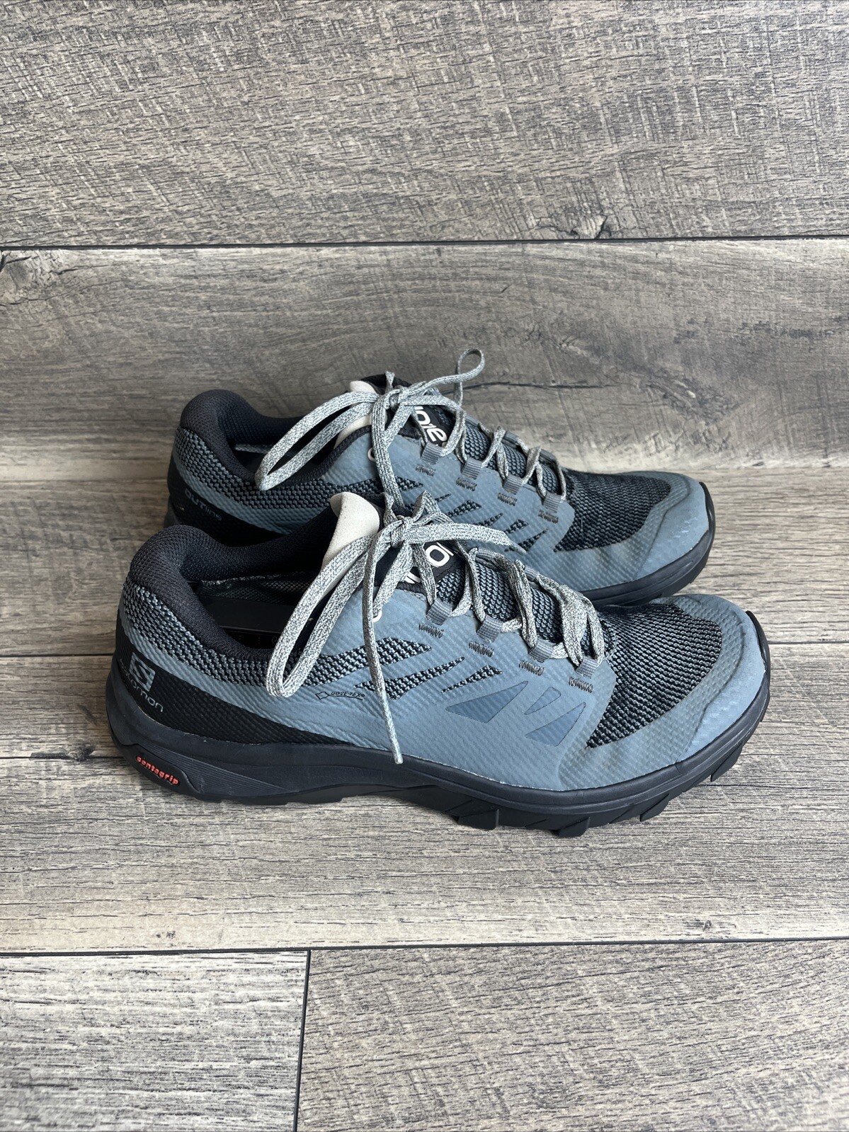 Scarpe da trekking nere Salomon Outline GTX 409970 taglia 9 5 lunari Gore Tex