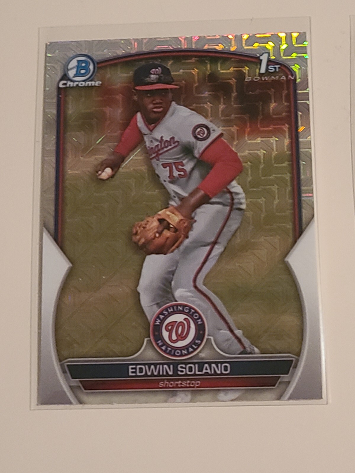 2023 Bowman Chrome Edwin Solano Mega Box Mojo Refractor #BCP-169 ...