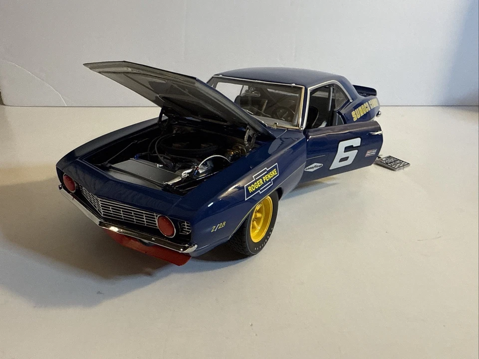 GMP Sunoco Camaro Team Penske Racing Mark Donohue 1969 #6 1:18 G1800308 nuevo como nuevo Foto 4 de 4