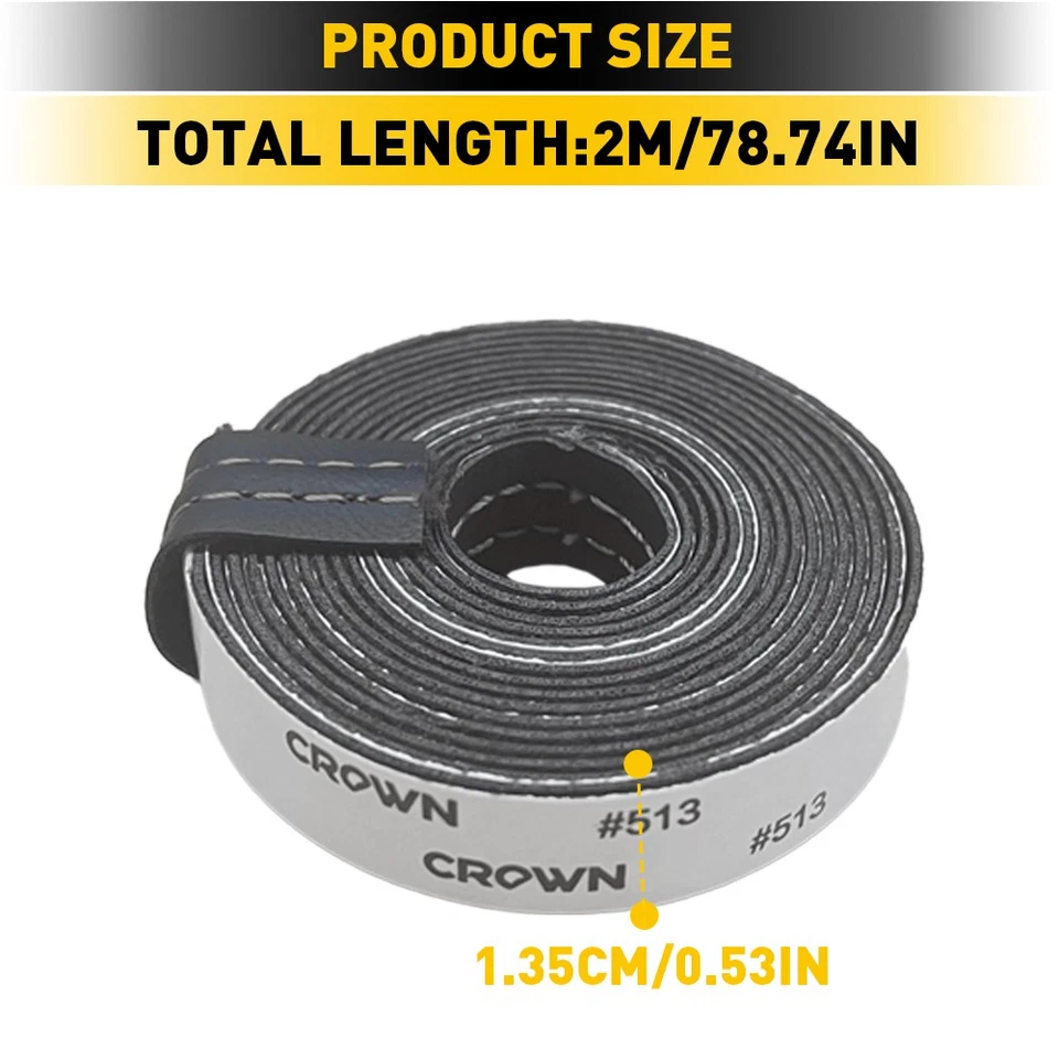 Tira adhesiva de cuero PU para decoración de tablero de instrumentos de coche línea de molduras accesorios Foto 3 de 4