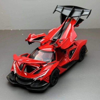 1:32 Apollo IE EVO Rennwagen Modell Spielzeug Musik Licht Rückzug Super Autotüren OP