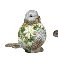 Garten Figur Vogel Mosaik Flower H. 25Cm Grau GrüN Magnesia Formano S25