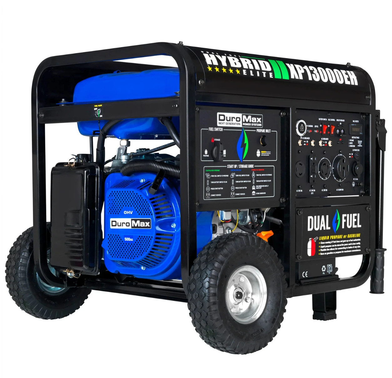 DuroMax XP13000EH 13,000 Watt Portable Dual Fuel Gas Propane