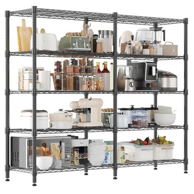 Lagerregal Metall 5-stufig Schwerlastgarage Regalsystem höhenverstellbar