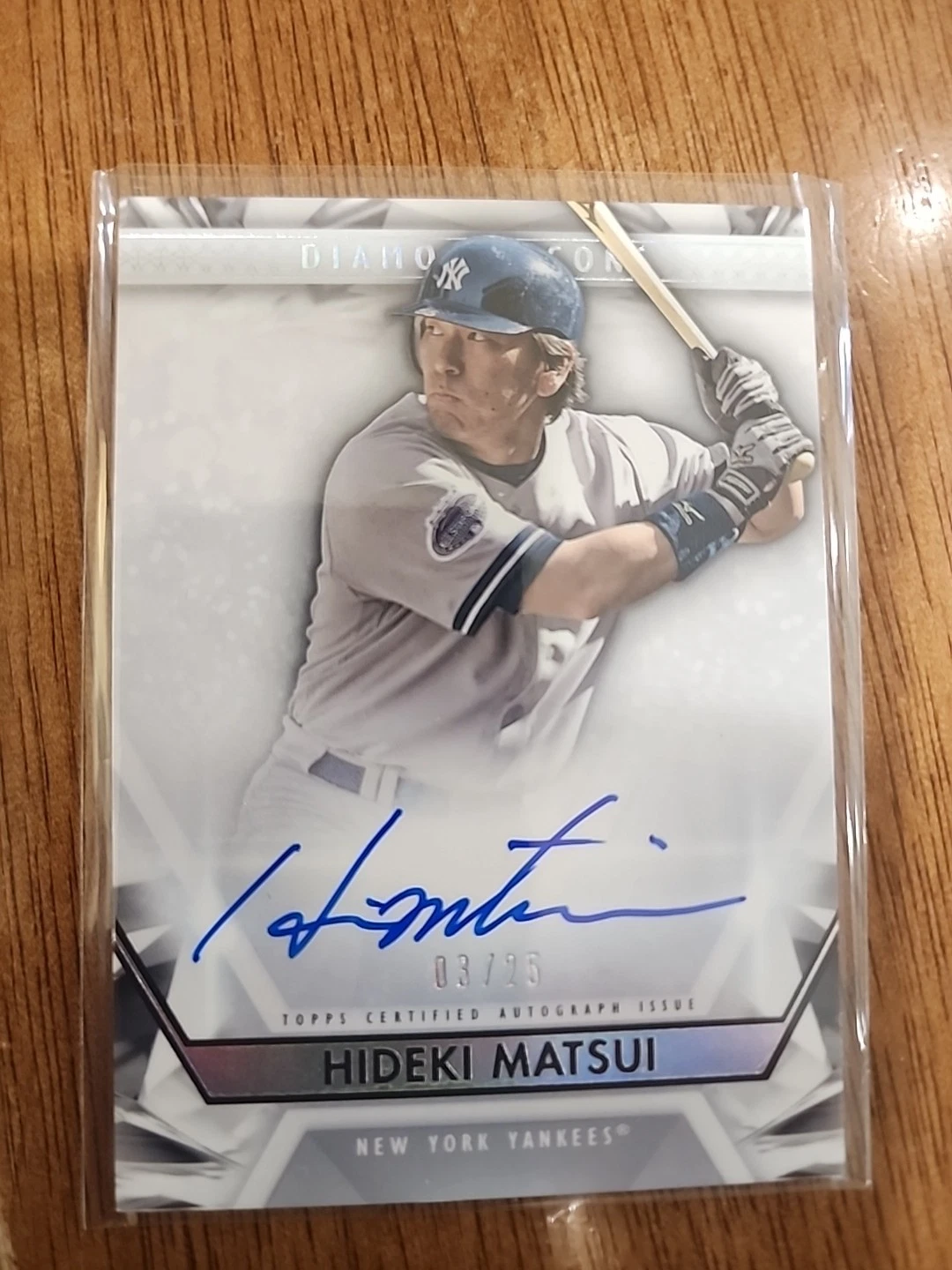 2019 TOPPS  HIDEKI MATSUI  DIAMOND ICONS  BLUE Ink Auto /25  #DIA HM