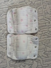 Aden and Anais Infant BabCar Seat Strap Covers Set Of 2 Stars Pink Baby Car