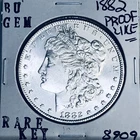 1882 BU GEM MORGAN SILVER DOLLAR UNC MS+++ U.S. MINT RARE COIN 8909