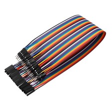 Male to Female 40Pin Breadboard Jumper Wire 2.54mm Pitch Cable 30cm 1 Pcs