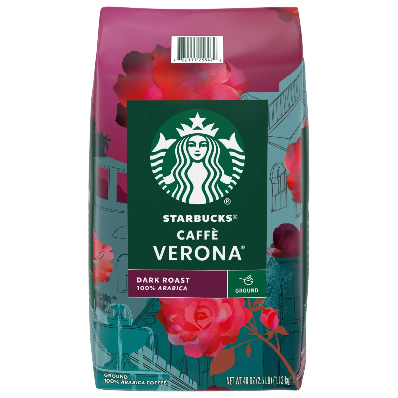Starbucks Caffe Verona Dark Roast Ground Coffee 40 oz No CA Shipping