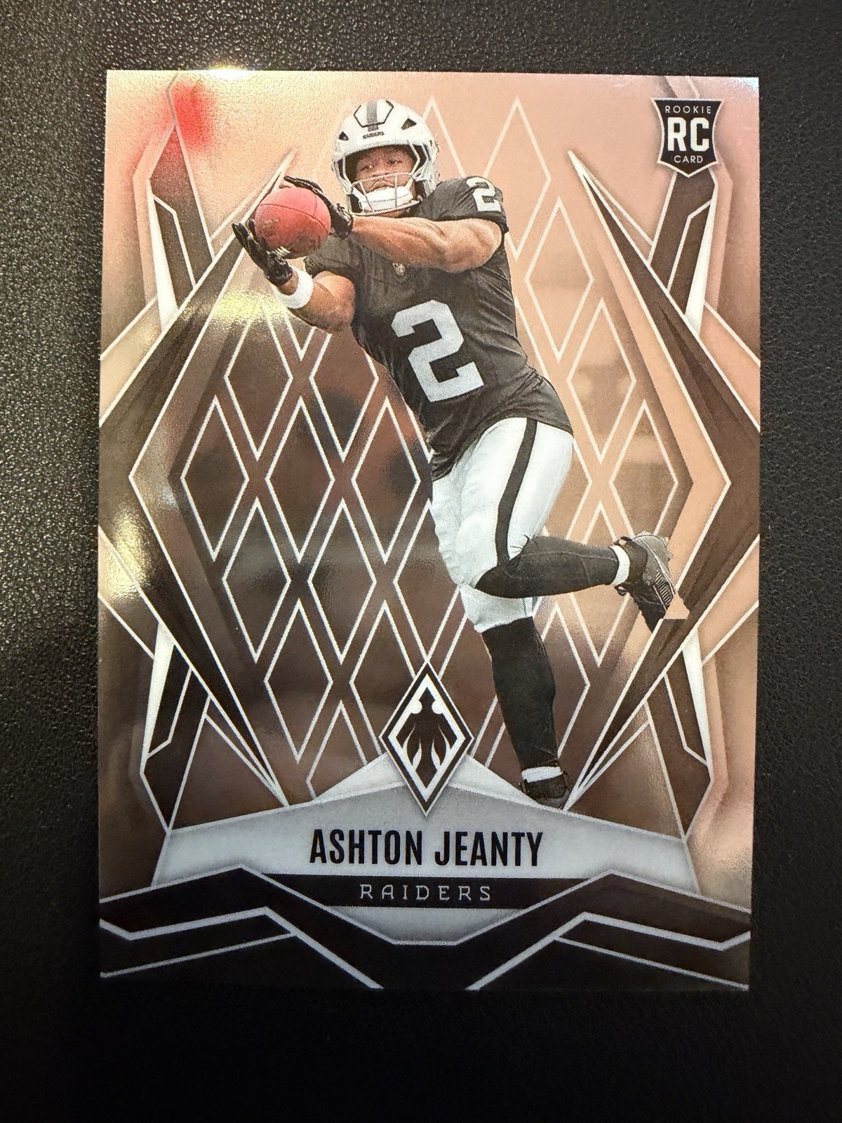 2025 Panini Phoenix Ashton Jeanty Silver Rookie RC Raiders #158