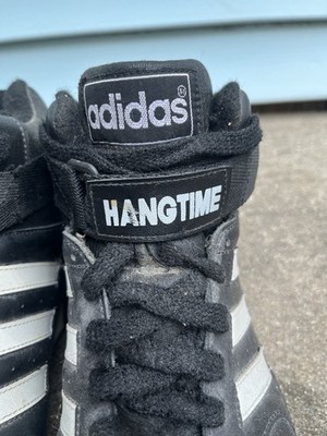 1992 Adidas Hangtime High Black Basketball Shoes 9.5 Men's