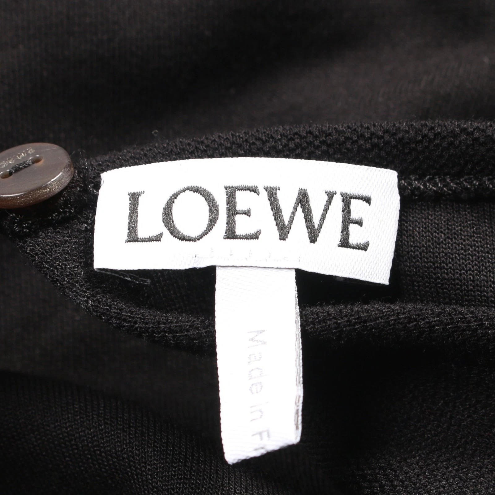 【Abito】LOEWE Vestito Asimmetrico Rayon Nero Buon Prodotto Usat Mod Dalppone