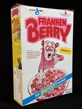 EMPTY General Mills Monster Cereals Franken Berry Bigfoot Box RARE Cereal 1987