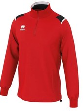Errea Lars 1/4 Zip Red Black White Size Medium Unisex FGOROZ00670