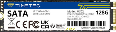 128GB SSD 3D NAND SATA III 6Gb/S M.2 2280 NGFF 64TBW Read Speed up to 550Mb/S SL