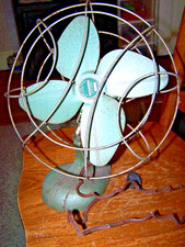 Vintage Kenmore 10" Desk Top Fan Model Made In USA 5-48 Green Needs Cord!!