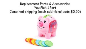 Fisher Price Laugh and Learn SMART STAGES Piggy Bank REPLACEMENT Coins U-pick 1