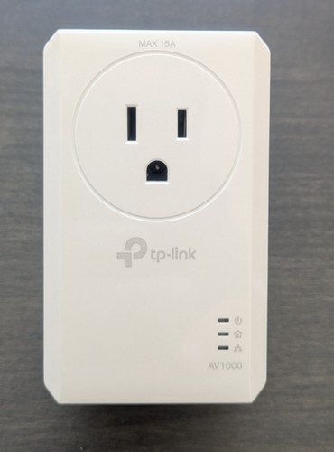 TP-Link TL-PA7017P AV1000 Gigabit Passthrough Powerline Adapter - Single Unit