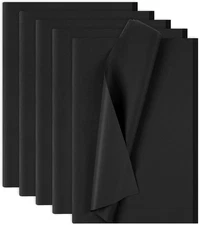 Phinus 140 Sheets Black Tissue Paper, 14 x 20 Inches Paper Bulk, 