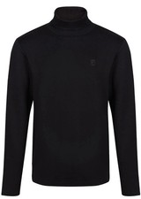 Luke 1977 Męski sweter Action Man z rolowanym dekoltem w kolorze czarnym M