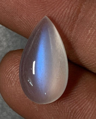 100%Natural High Grade Blue Sheen African Moonstone Pear Shape Cabochon 9.5x16.5