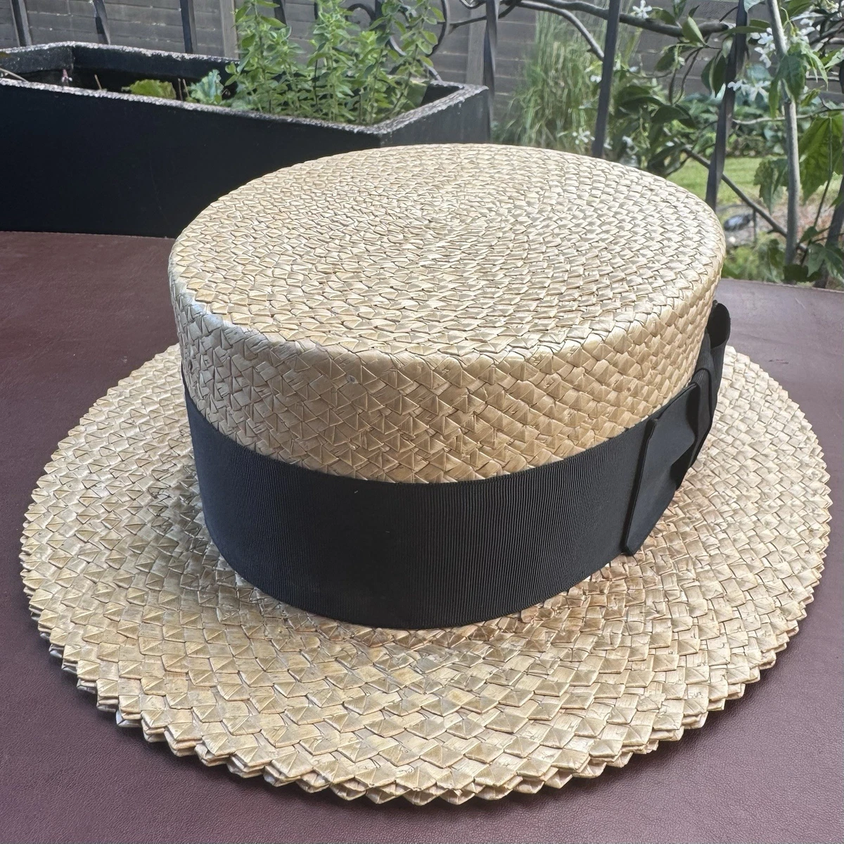 Straw Fedora\/Trilby Vintage Hats for Men 7 1\/4 Size for sale | eBay