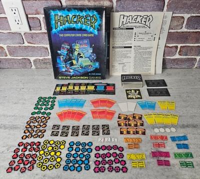 Vintage Hacker The Computer Crime Card Game 1313 Steve Jackson 1995