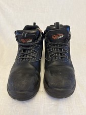Light Year Black Work Boots UK 10 EU 44 Steel Toe Cap Safety S3 SRC