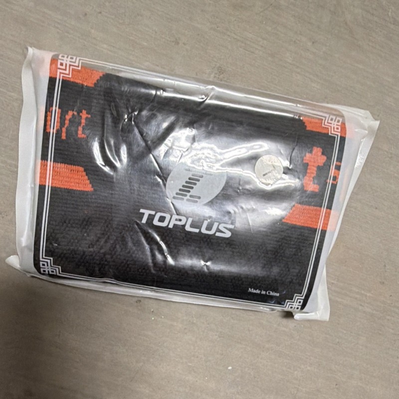TOPLUS Compression Ankle Sleeves Elastic Breathable Sports Gym Black Orange Pair