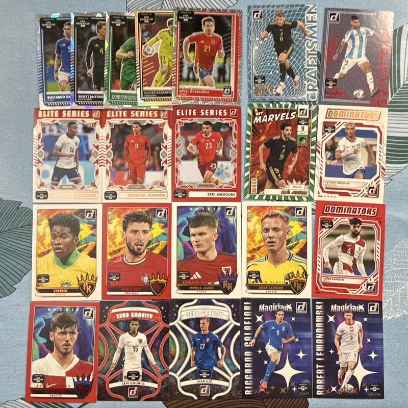 Donruss 2024 Soccer Rookie 22-Card Lot Elite Series Craftsmen Marvels