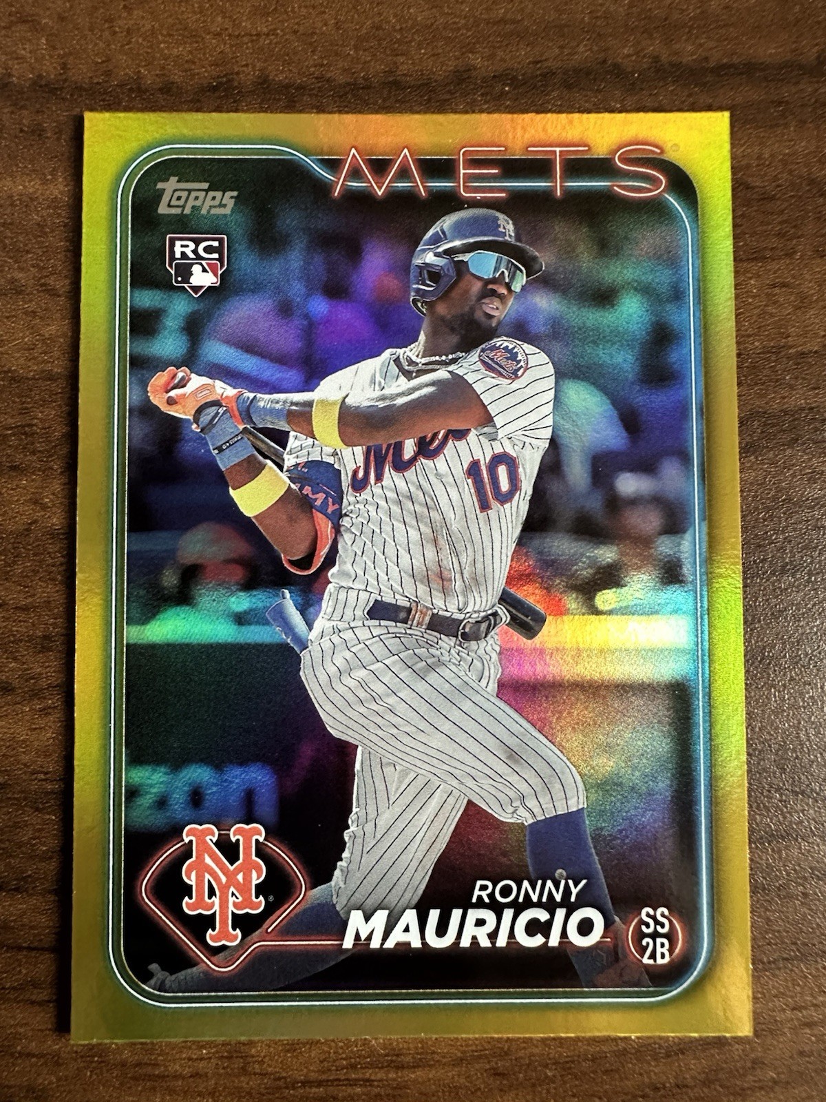 Ronny Mauricio 2024 Topps Gold Foil RC #224 New York Mets