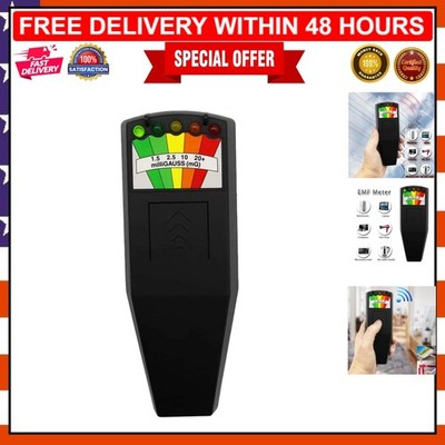 Portable EMF Radiation Detector for Ghost Hunting & Home Inspections - Black