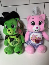 Wicked Part 2 X Care Bears | Elphaba + Glinda in Purple |  New | VERSION 2 RARE