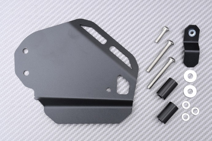 Protection de frein v-strom 1050 xt en aluminium anodisé noir robuste
