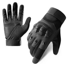 Motorbike Motorcycle Leather Gloves Waterproof Knuckle Thermal Protection winter