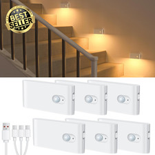 Motion Sensor Night Light, Rechargeable LED Night Light with Type-C Cable and Ma