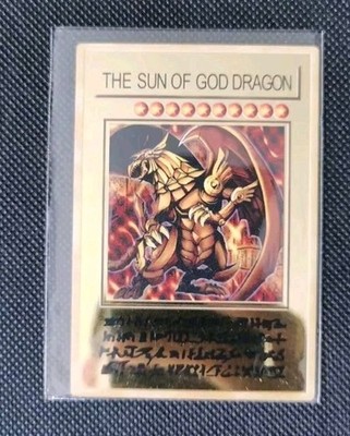 Die Sonne Gottes Drache Yu-Gi-Oh Gold Metall Karte Fan Art Fan Made