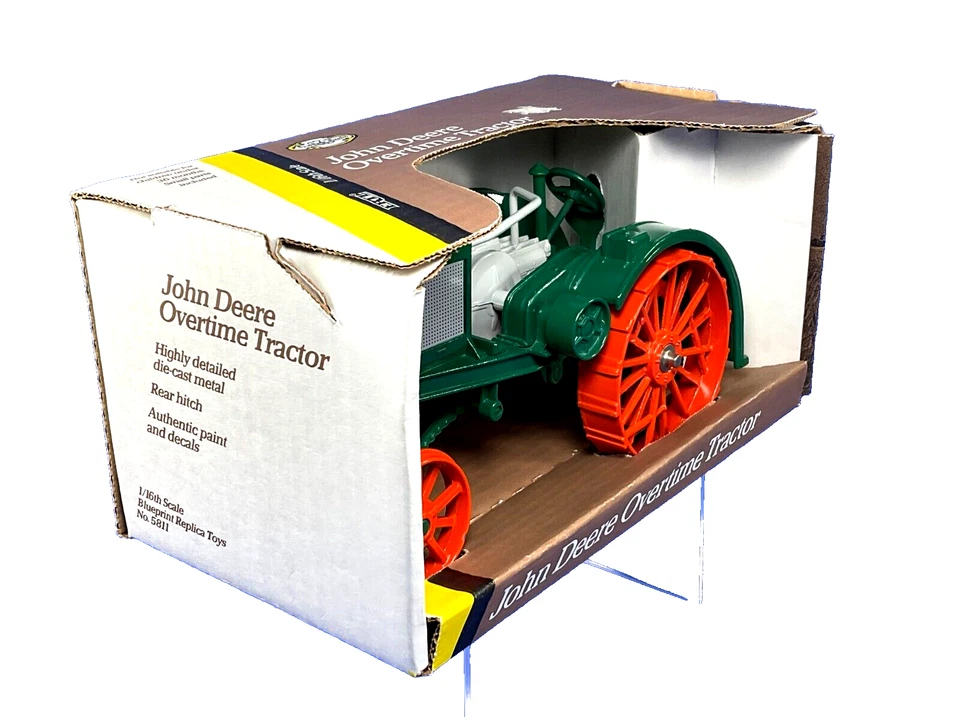 Vintage, ERTL, John Deere Overtime Tractor, #5811, 1/16, Blue Print Replica, MIB - Image 2 of 4