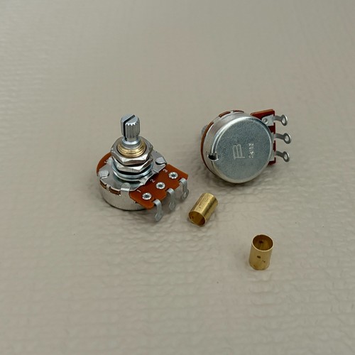 Bourns Short Shaft 250K Guitar Pots With Pot Sleeves For Telecaster Qty 2