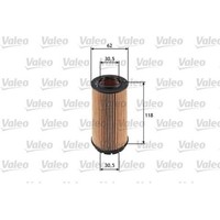 1X ÖLfilter Valeo 586525 Passend FüR Chrysler Hyundai KIA Jeep