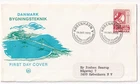 STAMP DENMARK "KOBENHAVN" "BYGNING STEKNIK" 1972 FDC ENVELOPE