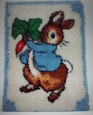 Peter Rabbit Easter Bunny Latch Hook Rug Complete Kit 52x38cm New