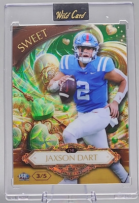 Jaxson Dart /5 2024 Wild Card Sweet Rookie RC Scope New York Giants SSP